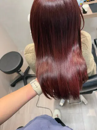 ロング チナツ ，のヘアスタイル