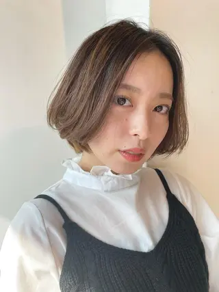 ショート カラー eins.hair所属・過去一の柔髪ヘア 🌿einshairのヘアスタイル
