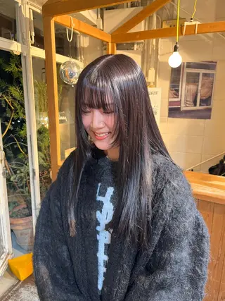 ロング カラー chikashitsu所属・Junmi/ﾁｶｼﾂ /堀江のヘアスタイル