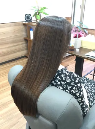 ロング カラー Annon プライベートサロンのヘアスタイル