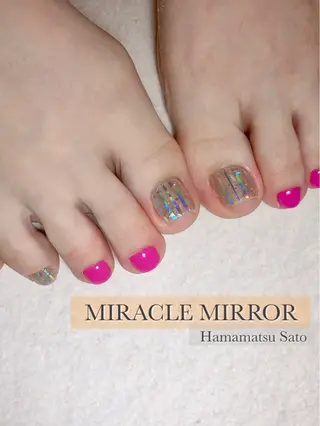 ネイル ミラクルミラー 町野のネイルデザイン