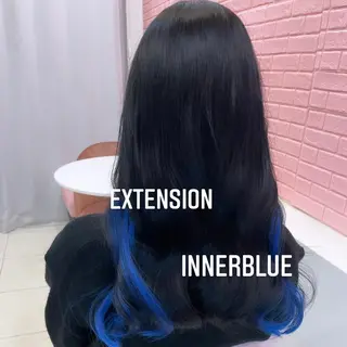 ロング カラー エクステ🩵ブリーチ 韓国ヘア🩵KAEのヘアスタイル