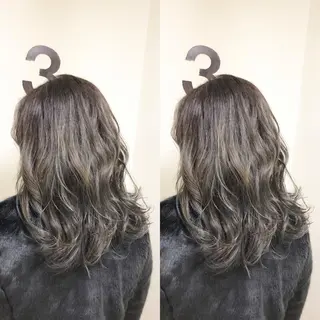 ミディアム カラー パーマ ヘアアレンジ キッズ ネイル マツエク・マツパ AUBE HAIRazul吉祥寺所属・綺麗な髪質にしたい方 限定🌈清水 祥のヘアスタイル
