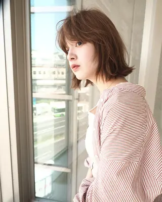 ショート カラー ボブ・レイヤーカット 吉敷航一のヘアスタイル