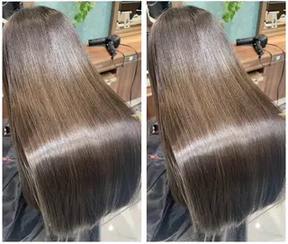 メンズ ✨艶カラーと縮毛矯正 🦖しんのすけ🦖のヘアスタイル