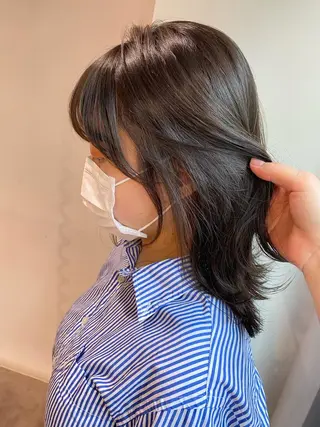 セミロング GO TODAY SHAiRE SALON 原宿Stella店所属・𓍯柔らかhair 𓍯 yukinoのヘアスタイル