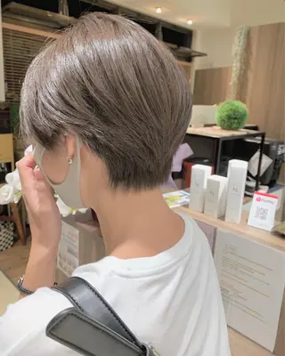 ショート カラー 似合わせカラー/艶 髪質改善/ヨシザキのヘアスタイル