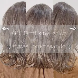 セミロング カラー 新宿/韓国風レイヤー 髪質改善/渋谷直樹のヘアスタイル