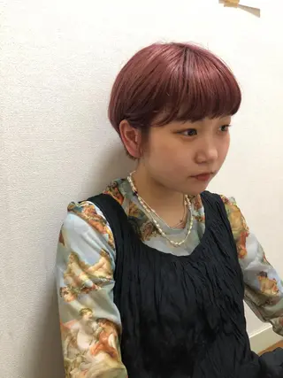 ショート カラー ショート/パーマ/ カラー/FUKOのヘアスタイル