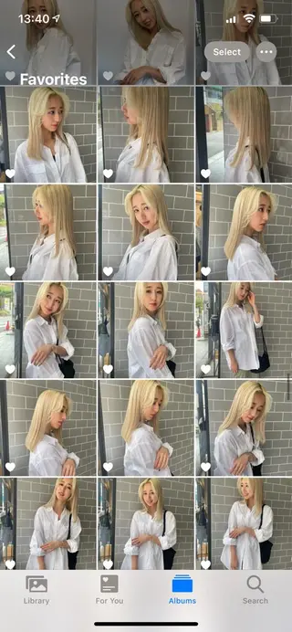 セミロング LANVERY所属・うる艶ヘア💐 艶ハイトーン💐彩夏のヘアスタイル