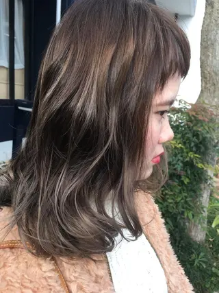 セミロング カラー 韓国ヘア×髪質改善 /yoshikaのヘアスタイル