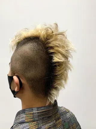 ミディアム カラー メンズ KAH所属・Koichi Satoのヘアスタイル