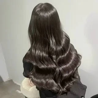 ロング シオン/艶髪カラー/ 韓国ヘアのヘアスタイル