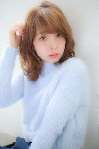 ミディアム セミロング ロング カラー Lehm所属・表参道/さあ や/大人ナチュラルのヘアスタイル