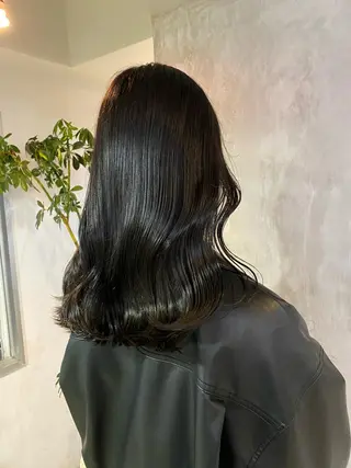 セミロング 【縮毛矯正髪質改善】 中山健太のヘアスタイル
