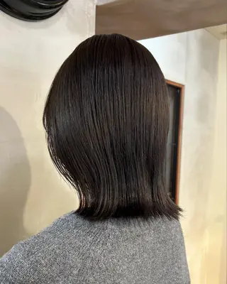 ミディアム カラー きよまつ みさきのヘアスタイル