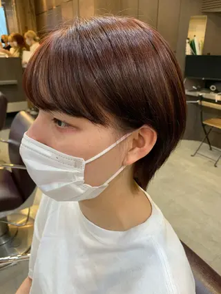 ショート カラー 平野 優奈のヘアスタイル