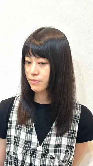 ロング Agu hair muta 大牟田所属・スタイリスト 大山佑将のヘアスタイル