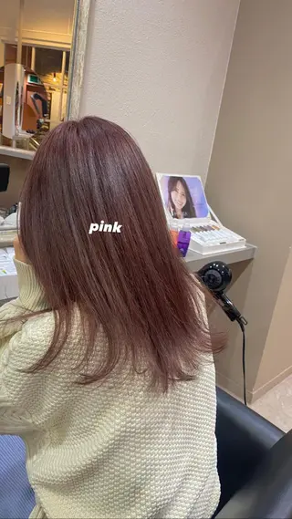 ミディアム カラー 艶髪に✧ / 透明感 カラー / 冨成のヘアスタイル