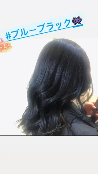 セミロング カラー カラー特化美容師 なかもと たつひろのヘアスタイル