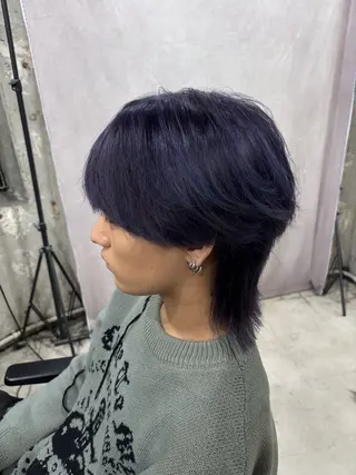 ミディアム カラー メンズ RACCOON.TOKYO 渋谷店所属・メンズカット特化🐺 ウルフ[店長]置塩祥のヘアスタイル