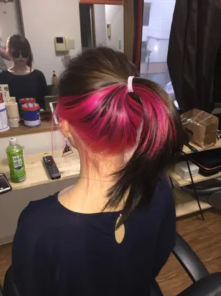 ミディアム カラー じょん 。のヘアスタイル