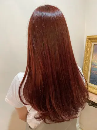 ロング カラー 三好 美里のヘアスタイル