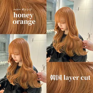 ロング カラー 《暖色/韓国hair 》🇰🇷桑原ユキネのヘアスタイル