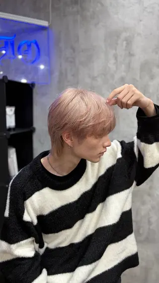 ミディアム カラー メンズ 🦄カイ/メンズ 韓国ヘア/メイク🦄のヘアスタイル