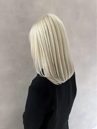 カラー nehus nagaoka所属・🖤複雑履歴ブリーチ Mizuki 🖤のヘアスタイル