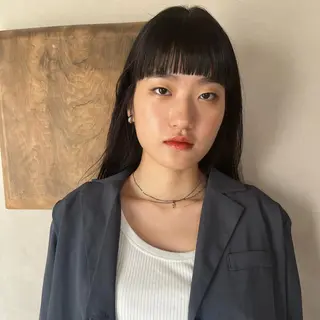 セミロング カラー 🦮shiori アイドルオタク🦮のヘアスタイル