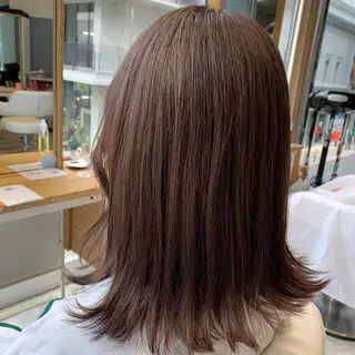 ミディアム カラー 梅木 悠斗のヘアスタイル