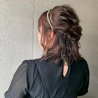 ミディアム ヘアアレンジ chouette/ 根本優希のヘアスタイル