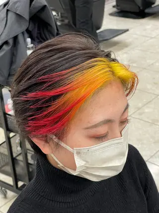 ショート カラー SOYON西大寺店所属・ダブルカラー/ 髪質改善💎安藤のヘアスタイル