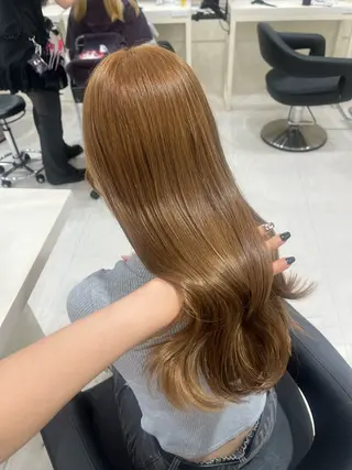 ロング カラー 大人上品ベージュ 🎀HARUNAのヘアスタイル