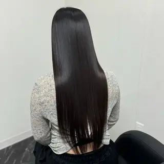 ロング カラー ブリーチなし Ⅰ 髪質改善カラーのヘアスタイル