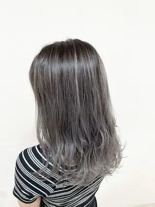 セミロング カラー ヘアアレンジ 【Sweep】おじま のぞみのヘアスタイル