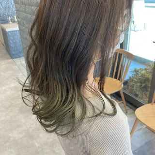 ミディアム カラー たかはし まいのヘアスタイル