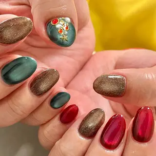 ネイル 京都桂/フィルイン /自爪育成/三品のネイルデザイン