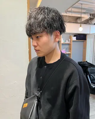 カラー パーマ メンズ 【池袋/スパイキー ショート】ⓝⓘⓜⓤのヘアスタイル