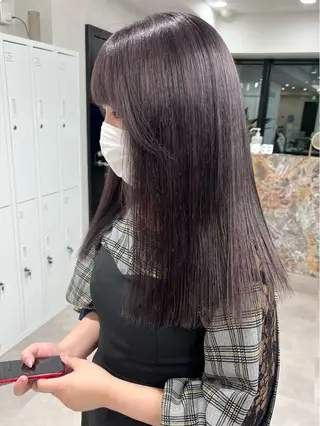 セミロング カラー ダブルカラー🩰 CHIHIRO👒のヘアスタイル