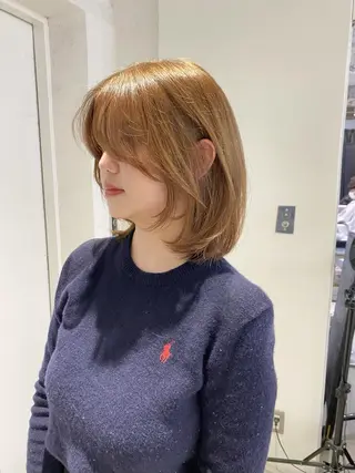 ミディアム 🐈‍⬛韓国ヘア カノン♥️のヘアスタイル