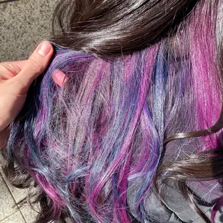 ロング カラー ヘアアレンジ メンズ メンズ縮毛矯正 ニュアンスパーマのヘアスタイル