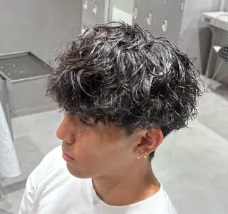 ショート パーマ メンズ 【メンズ特化】 池田大成✂︎のヘアスタイル