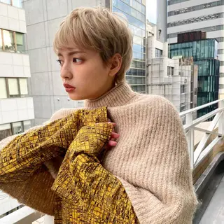 ショート カラー ショート/ボブ/ 心斎橋/宮脇美奈のヘアスタイル