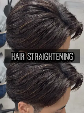 パーマ メンズ センターパート/フェ ザー🔥SHUYAのヘアスタイル