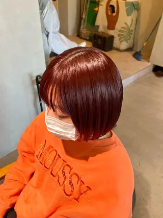 セミロング ヘアアレンジ morrow by suntown所属・💙AKANE ハイトーン特化💙のヘアスタイル