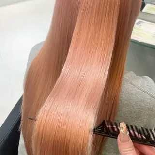 ロング カラー ボブ/艶カラー/ 暖色/Natsukiのヘアスタイル