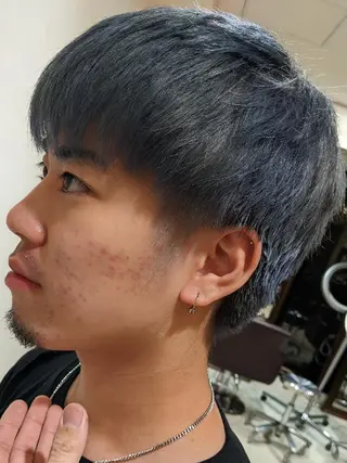 カラー メンズ 深夜まで営業中‼️ レム髪質改善のヘアスタイル