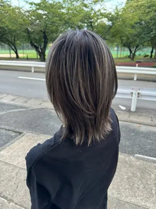 ミディアム CALME by bougie ENAのヘアスタイル